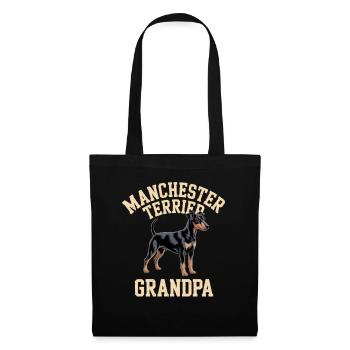 Manchester Terrier Grandpa Gift - Tote Bag - black - Front
