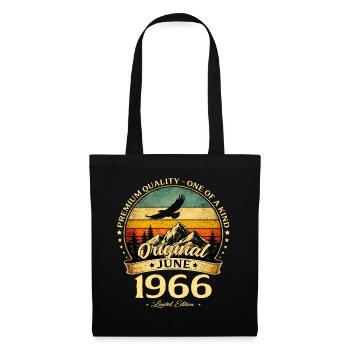 65e anniversaire Cadeau Millésime Juin Millésime 1961 - Sac en tissu - noir - Devant