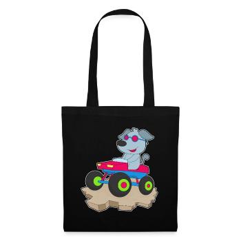Dog Car - Tote Bag - black - Front