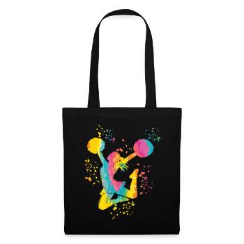 Cheerpom pom girls Mom Cheerleading - Sac en tissu - noir - Devant