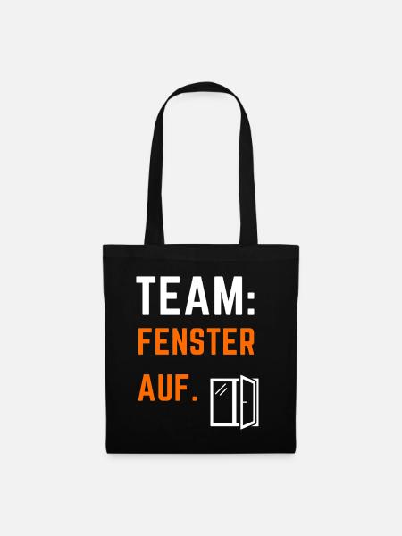 Fenster Auf Fraktion - Stoffbeutel - Schwarz