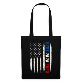 Meilleur Papa Père Famille Grand-père Grand-père - Sac en tissu - noir - Devant