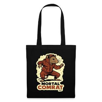 Sweat à capuche de combattant rat camarade - Sac en tissu - noir - Devant