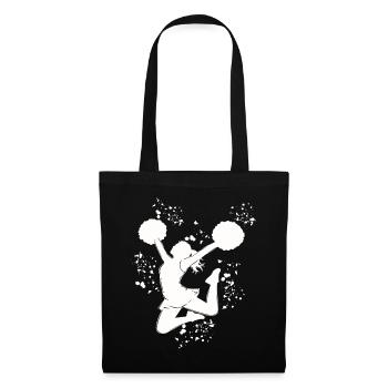 Cheerleader Cheer Mom Cheerleading - Stoffbeutel - Schwarz - Vorne