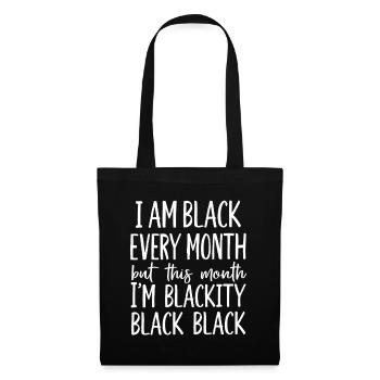 Fierté de l’Identité Noire toute l’année - Sac en tissu - noir - Devant