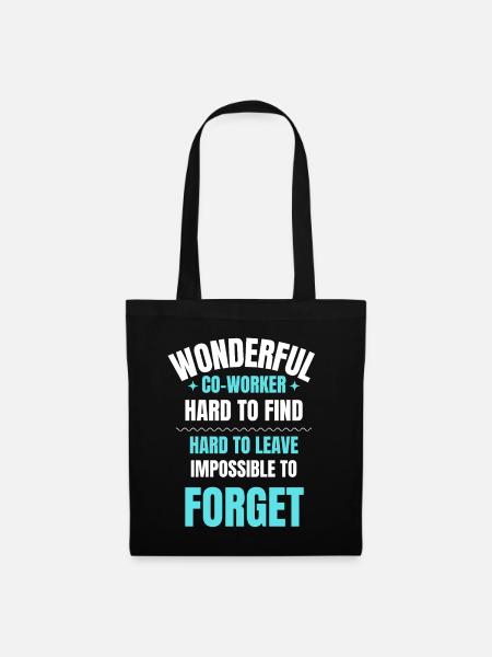 Wunderbares Kollegengeschenk - Stoffbeutel - Schwarz