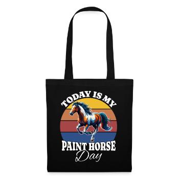 Peindre cheval Peindre cheval Peindre cheval - Sac en tissu - noir - Devant
