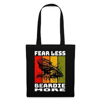 Bearded dragon - Tote Bag - black - Front