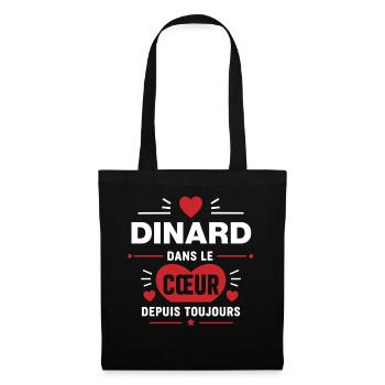 Dinard dans le cœur - Sac en tissu - noir - Devant