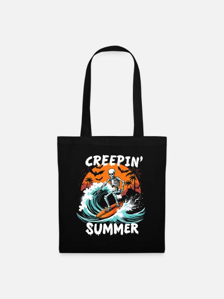 Creepin Summer Summerween Halloween - Stoffbeutel - Schwarz