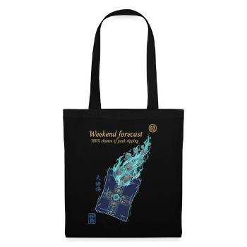 Weekend Forecast 100 Chance Of Pack Ripping - Tote Bag - black - Front