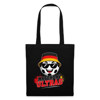 Matchday Ultras Fußball Fan Deutschland - Stoffbeutel - Schwarz - Vorne