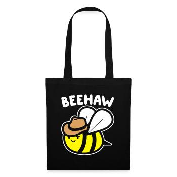 Beehaw Bee Cowboy Hat - Tote Bag - black - Front