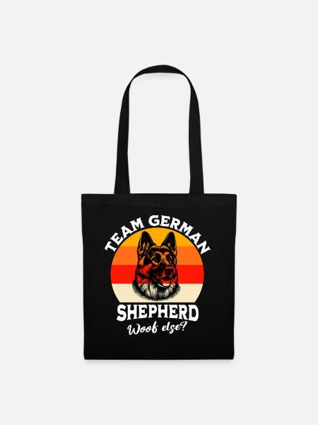 Team Deutscher Schäferhund - Stoffbeutel - Schwarz
