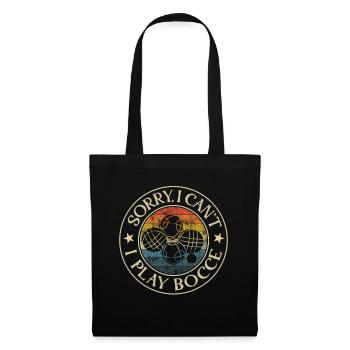 Sorry, I Can't - I Play Boccia Vintage Graphic - Tote Bag - black - Front