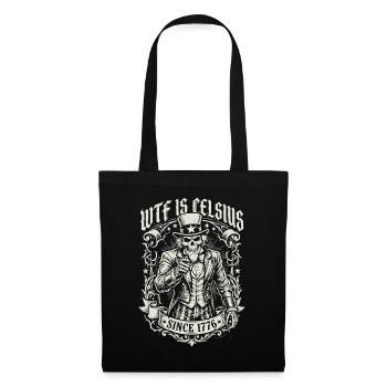 C’est quoi ce délire de Celsius Skeleton Funny American - Sac en tissu - noir - Devant