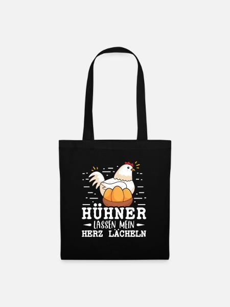 Hühnerflüsterer Huhn Hühnerhalter Hühner - Stoffbeutel - Schwarz
