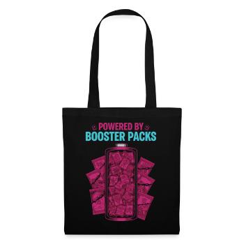 Powered By Booster Packs Trading Card Collector - Tote Bag - black - Front