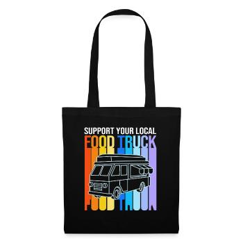 Camion de Snacks Food - Sac en tissu - noir - Devant