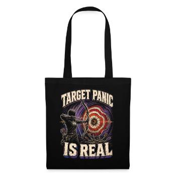 Archery Archer Target Panic Is Real - Tote Bag - black - Front
