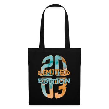 LIMITED EDITION 2003 23 JAHRE 23. GEBURTSTAG - Stoffbeutel - Schwarz - Vorne