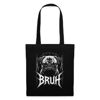 Brutal Bulldog Grunge Logo - Sac en tissu - noir - Devant