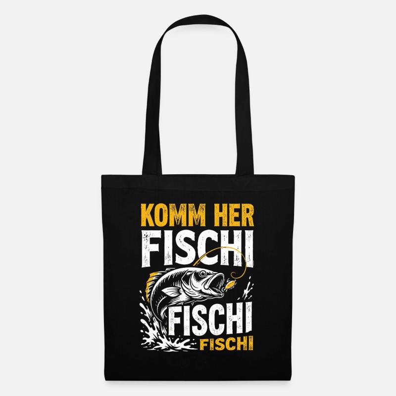 Come here fish fish fish - Tote Bag - black