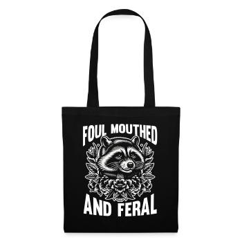 Trash Panda Raccoon - Tote Bag - black - Front