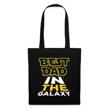 Best Dad - Bester Papa in der Galaxie - Stoffbeutel - Schwarz - Vorne