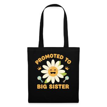 Gender Reveal Promoted To Big Sister Baby Shower - Tote Bag - black - Front