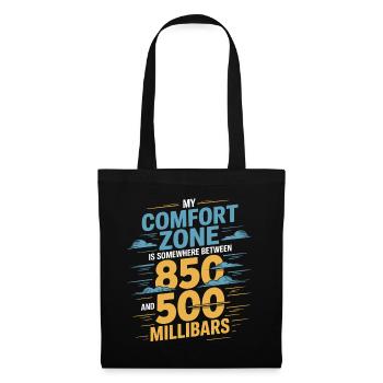 Zone de confort 850–500 hPa | Météorologie - Sac en tissu - noir - Devant