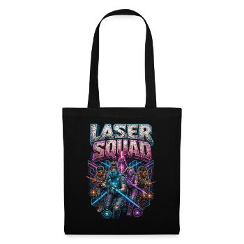 Escouade de laser tag - Sac en tissu - noir - Devant