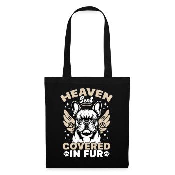 Bouledogue français Race de chien Frenchie - Sac en tissu - noir - Devant