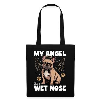 Bouledogue français Race de chien Frenchie - Sac en tissu - noir - Devant