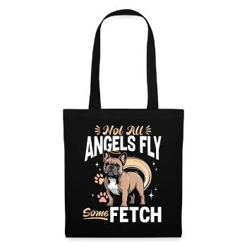 Bouledogue français Race de chien Frenchie - Sac en tissu - noir - Devant