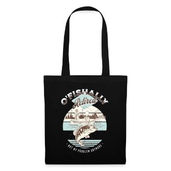 Pêche retirée à Ofishally - Sac en tissu - noir - Devant