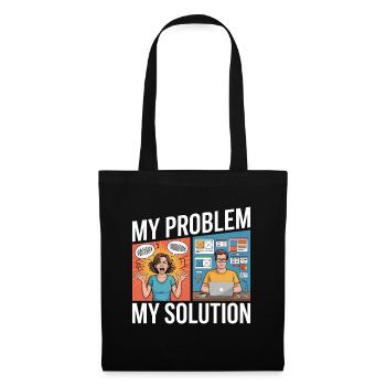 UX/UI Designer My Problem My Pictogram Dad Mom - Tote Bag - black - Front