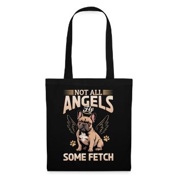 Bouledogue français Race de chien Frenchie - Sac en tissu - noir - Devant