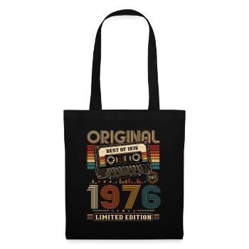 50e anniversaire Gift Man cassette Best of 1976 - Sac en tissu - noir - Devant