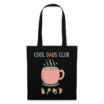 Révélation de sexe Club Papa Baby shower Baby Shower Papa - Sac en tissu - noir - Devant