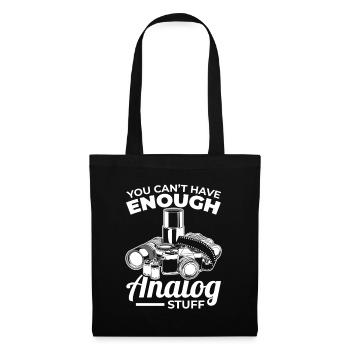 Jamais assez d’équipement analogique - Sac en tissu - noir - Devant