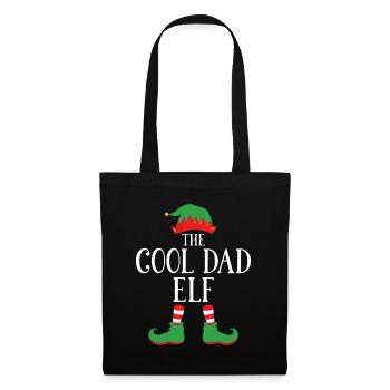 Cool Dad Elf Christmas Graphic - Tote Bag - black - Front