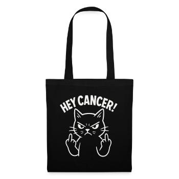 Hey Cancer Angry Cat - Tote Bag - black - Front
