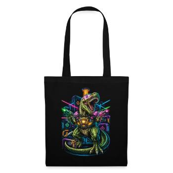Laser Tag Dinosaure - Sac en tissu - noir - Devant