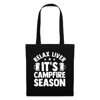 Camping Bonfire Camp Life Forest Camper - Stoffbeutel - Schwarz - Vorne
