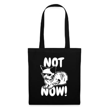 Drôle de discours drôle sur le propriétaire de chat - Sac en tissu - noir - Devant