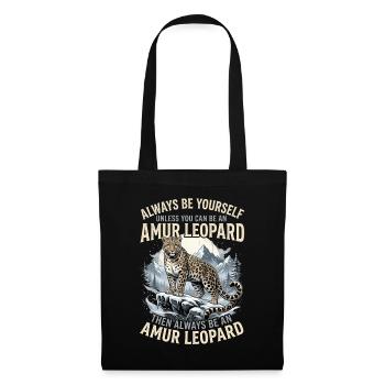 Amur leopard: Courage to identity - Tote Bag - black - Front