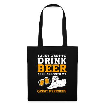 Pyrenean Dog - Tote Bag - black - Front