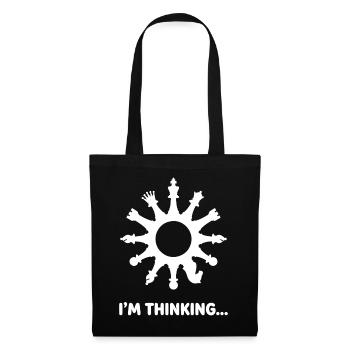I'm Thinking Game of Chess - Stoffbeutel - Schwarz - Vorne