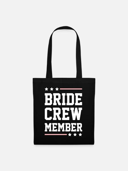 Bride Crew - Stoffbeutel - Schwarz